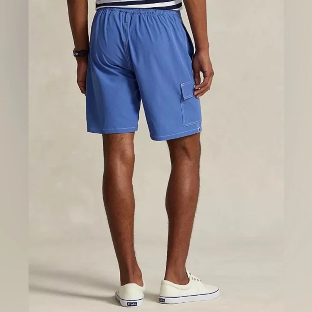 NWT Polo by Ralph Lauren 8-1/2-Inch Kailua Classic-Fit Blue Swim Trunks Sz XXL